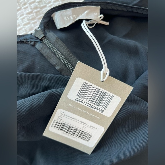 Everlane Japanese GoWeave Black Jumpsuit NWT - Picture 13 of 15